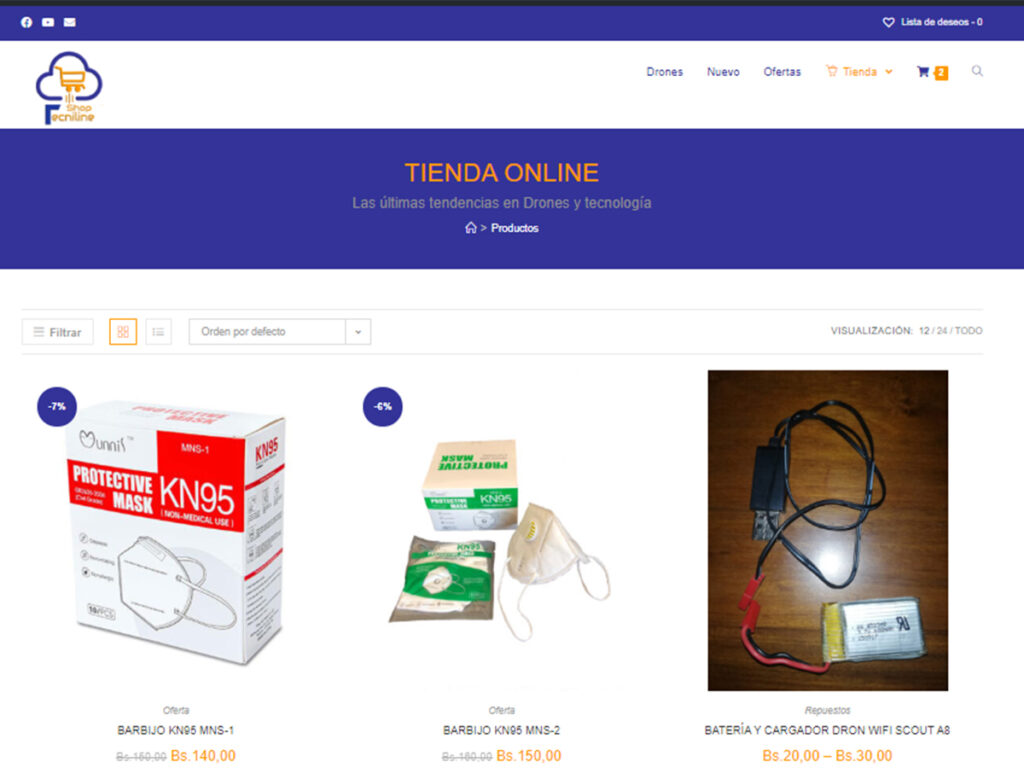 shop tecniline web